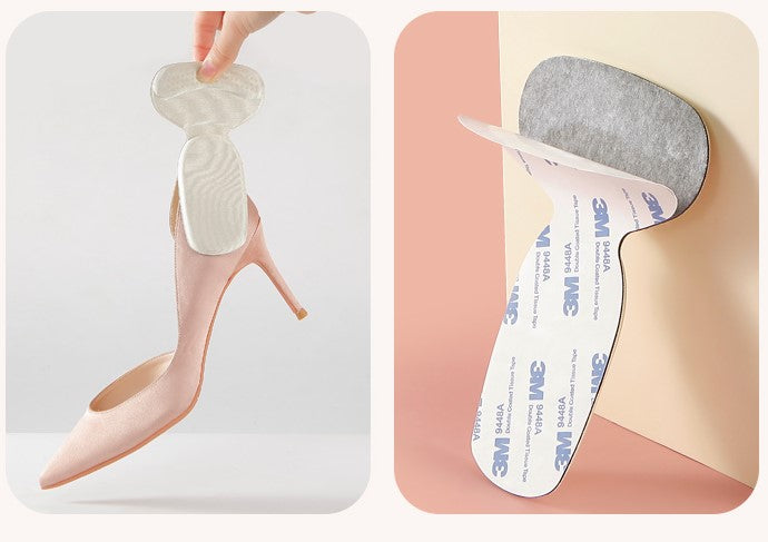 3 pairs of heel stickers to prevent the heel from falling off the half-yard pad female high-heeled insole reduction shoe one size adjustment artifact