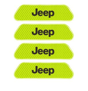 JEEP Wrangler door reflective warning sticker wheel eyebrow light-emitting car sticker