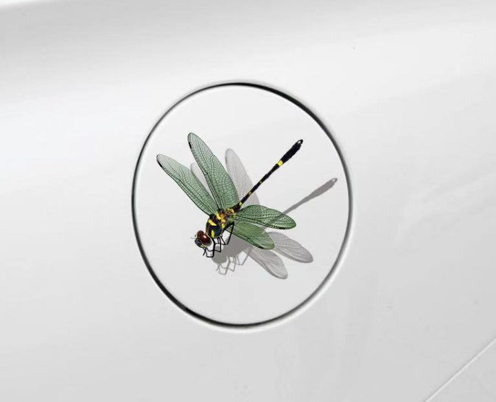 Car fuel tank cover stickers creative 3d insect stereo car stickers personality scratches cover decorative stickers