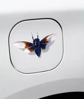 Car fuel tank cover stickers creative 3d insect stereo car stickers personality scratches cover decorative stickers