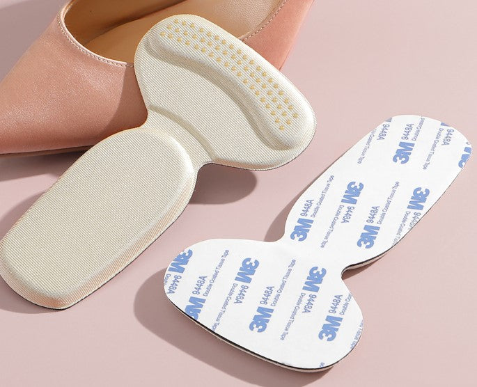 3 pairs of heel stickers to prevent the heel from falling off the half-yard pad female high-heeled insole reduction shoe one size adjustment artifact