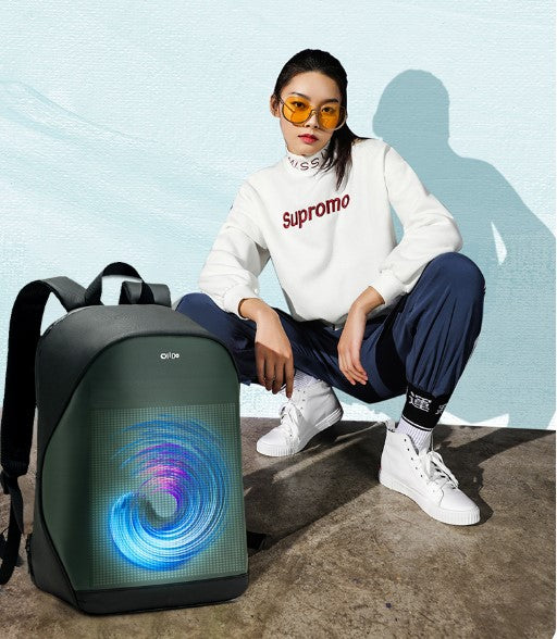 LED Display Screen Backpack Lighting Bag