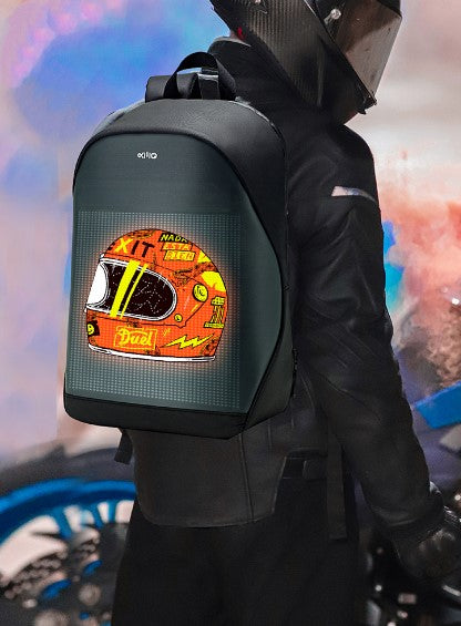 LED Display Screen Backpack Lighting Bag