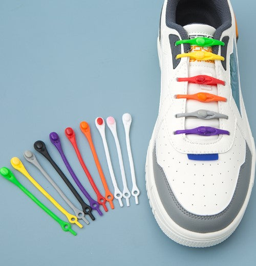 "Lazy" no-tie elastic shoelaces no-tie silicone elastic elastic shoelaces