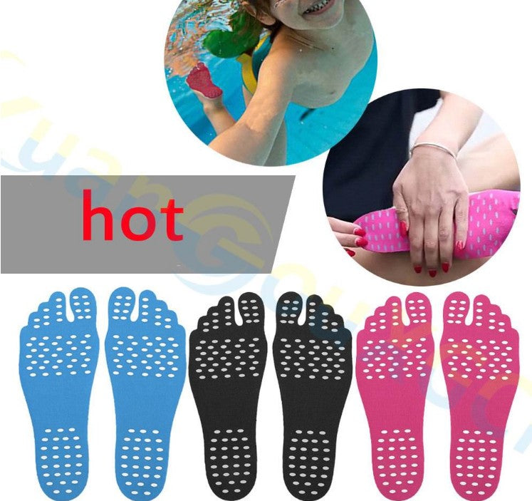 Beach invisible non-slip insole sole paste summer invisible shoe paste anti-cut anti-skid paste heat and waterproof