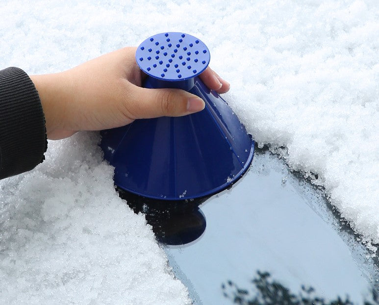 Snow removal artifact for automobiles, window defrosting and deicing snow scraper, winter snow cleaning and frost scraping tool