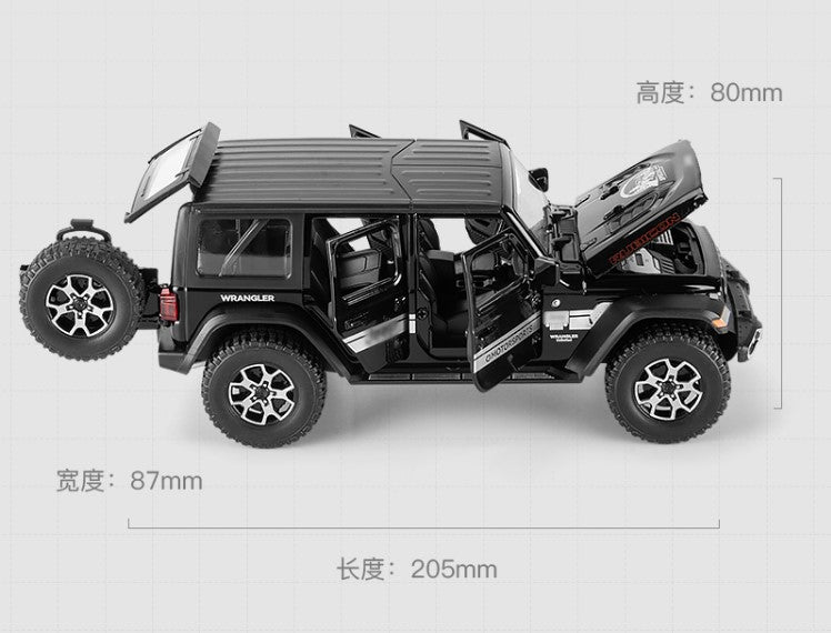 Simulation JEEP Wrangler car model off-road vehicle alloy toy car