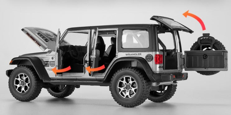 Simulation JEEP Wrangler car model off-road vehicle alloy toy car