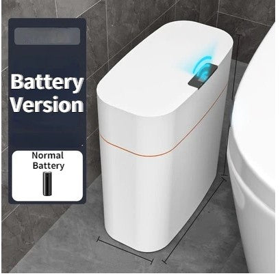 Automatic Intelligent Smart Trash Can Sensor Kitchen Trash Bin with Lid Household Bedroom Bathroom Narrow Gap Waste Garbage Bin