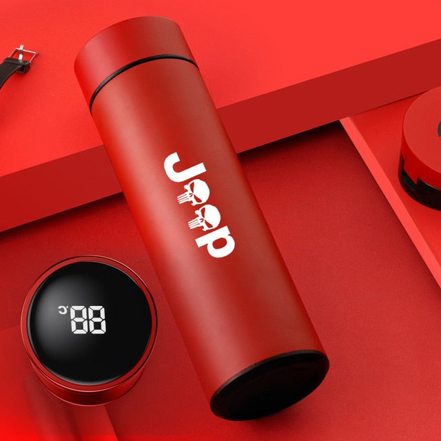 Car Stainless Steel Water Bottle Thermoses Coffee Cup Mug Gifts for Jeep Grand Cherokee Renegade Wrangler Car Accessories