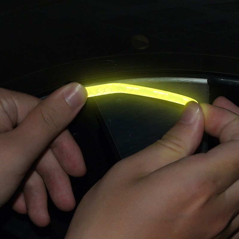 Car Wheel Reflective Luminous Stripe Sticker for Jeep Grand Cherokee Commander Renegade Wrangler Compass Patriot Accessories