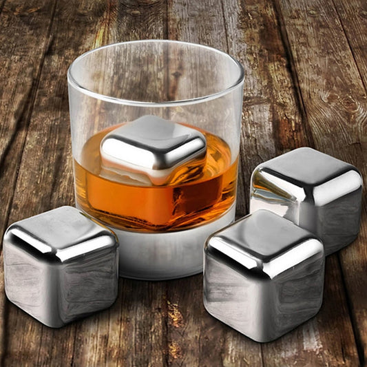 Reusable Ice Cubes Stainless Steel Rust-proof Ice Tartar Ice Grains Whiskey Chilling Stones Quick Cooling Tool for Beer Red Wine