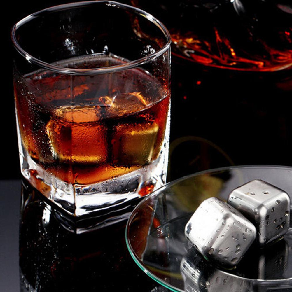 Reusable Ice Cubes Stainless Steel Rust-proof Ice Tartar Ice Grains Whiskey Chilling Stones Quick Cooling Tool for Beer Red Wine